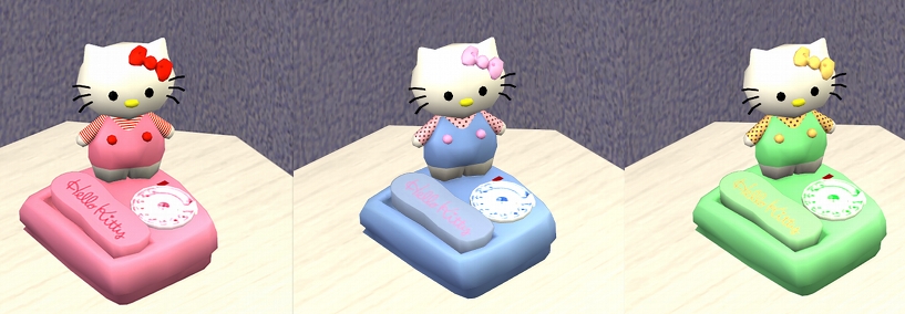 Mod The Sims Hello Kitty And Pucca Table Phones 2 New Meshes
