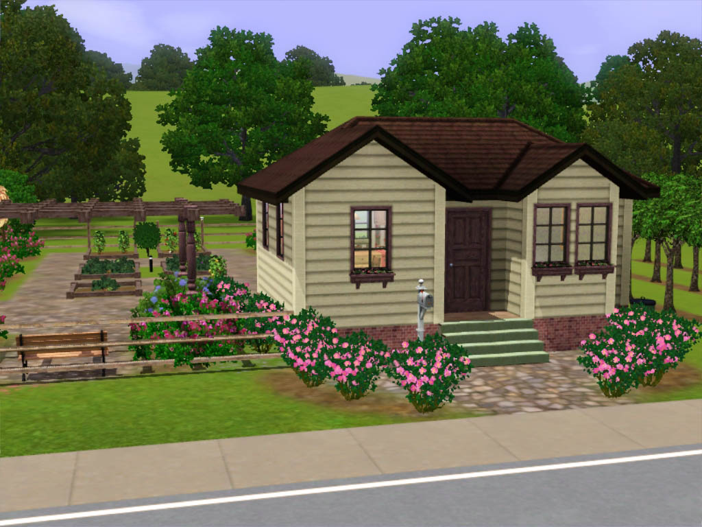 Mod The Sims - Small Farm house with huge harvestable garden 