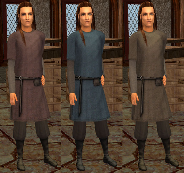 Mod The Sims - Russian Viking Style Tunic-New Mesh and Four Textures