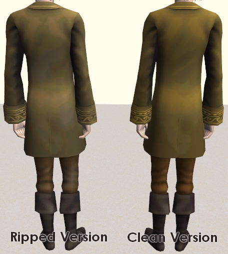 Mod The Sims - Tin Man - Two Versions of Glitch's Coat