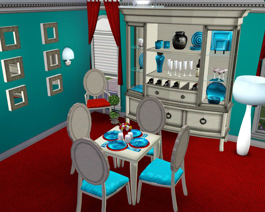 Mod The Sims Westside Dining Set, How To Change Material On Dining Room Chair Sims 4