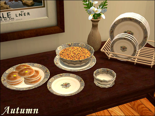 Mod The Sims - New Default Replacement Dishes with Matching Dishracks!