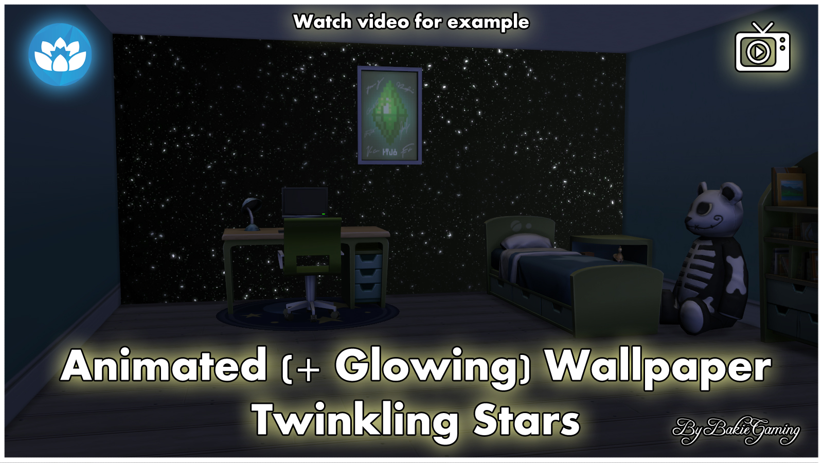 Mod The Sims - Animated Wallpaper - Twinkling Stars