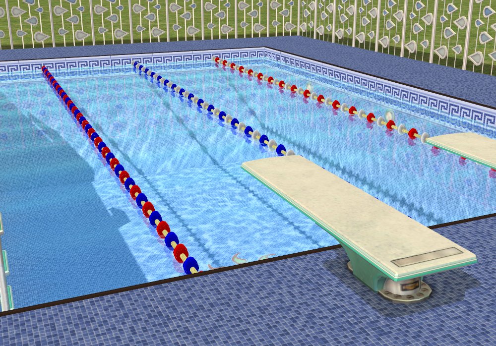 Mod The Sims - Toddler Month - Pool Lane Dividers and Tiles 30/03/2015 -  FIXED