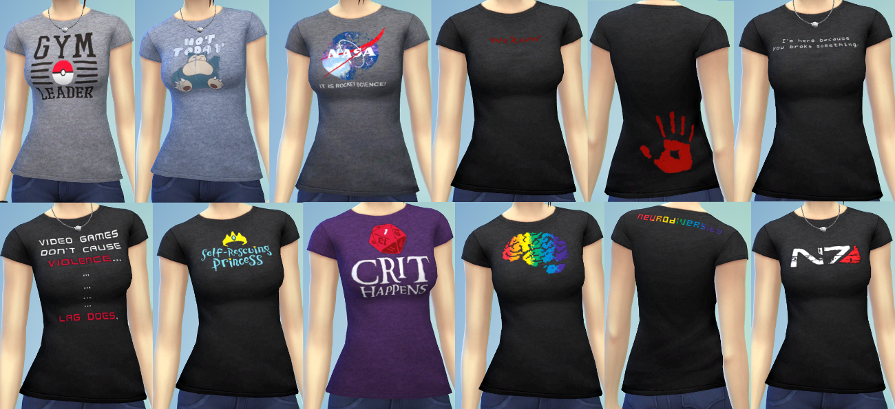 derefter med undtagelse af Funktionsfejl Mod The Sims - Thinking Geek 10 nerdy shirts for Women