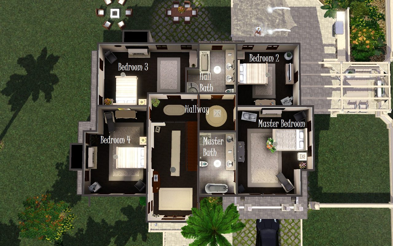 Mod The Sims Kim Kardashian S Mansion