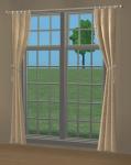 Mod The Sims - 2-Tiled Cornerstone Victoriana Curtains to match any bedding