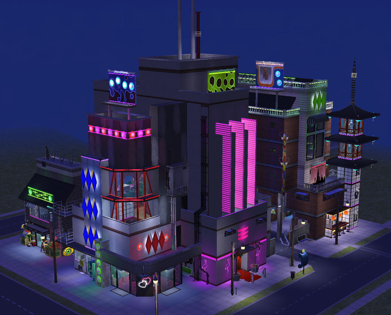 Mod The Sims - CyberSys Prefecture Entertainment District