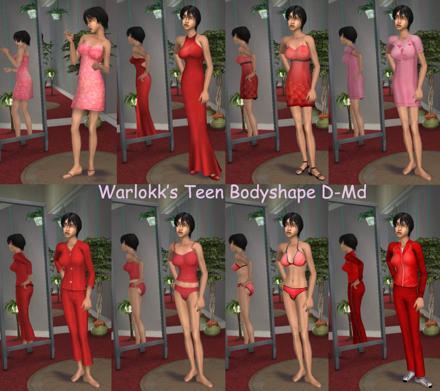 Mod The Sims - Warlokk Bodyshape 34A & 34B Full-Body Add-On MESH Set #2