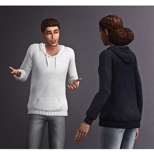 Mod The Sims - relaxed fit hoodie