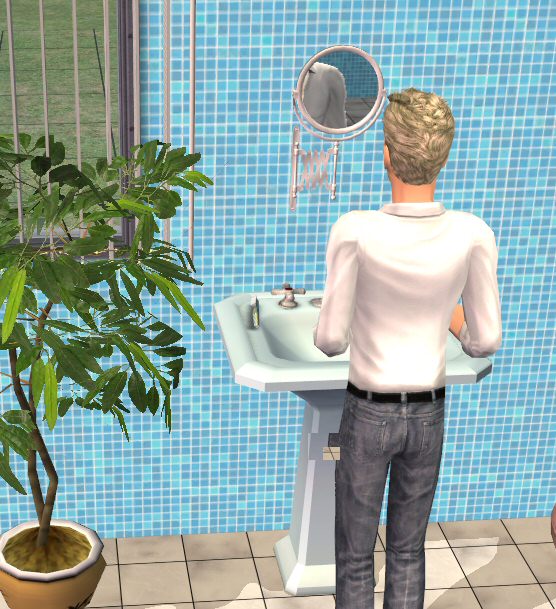 Mod The Sims Testers Wanted Extendable Not Round Shavingmakeup Mirror Wall Mounted