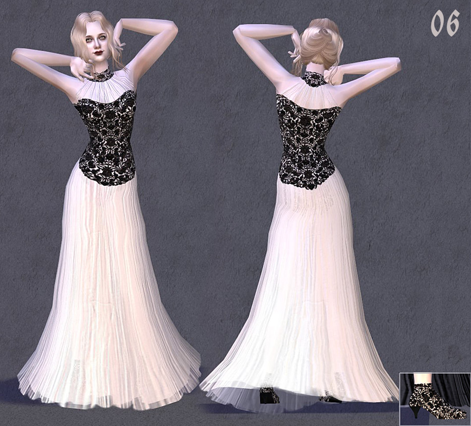 Mod The Sims - Fashion story from Heather. Charm of Gothic . 9 dresses ...