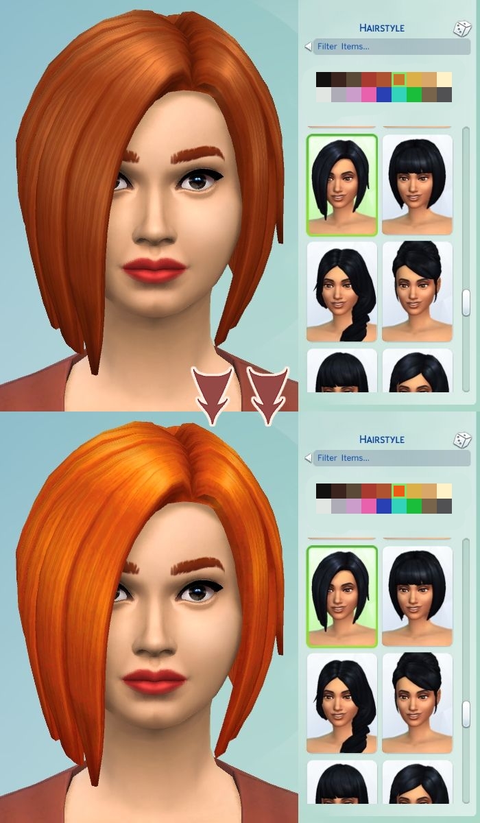 The Sims 2 - Hair Database