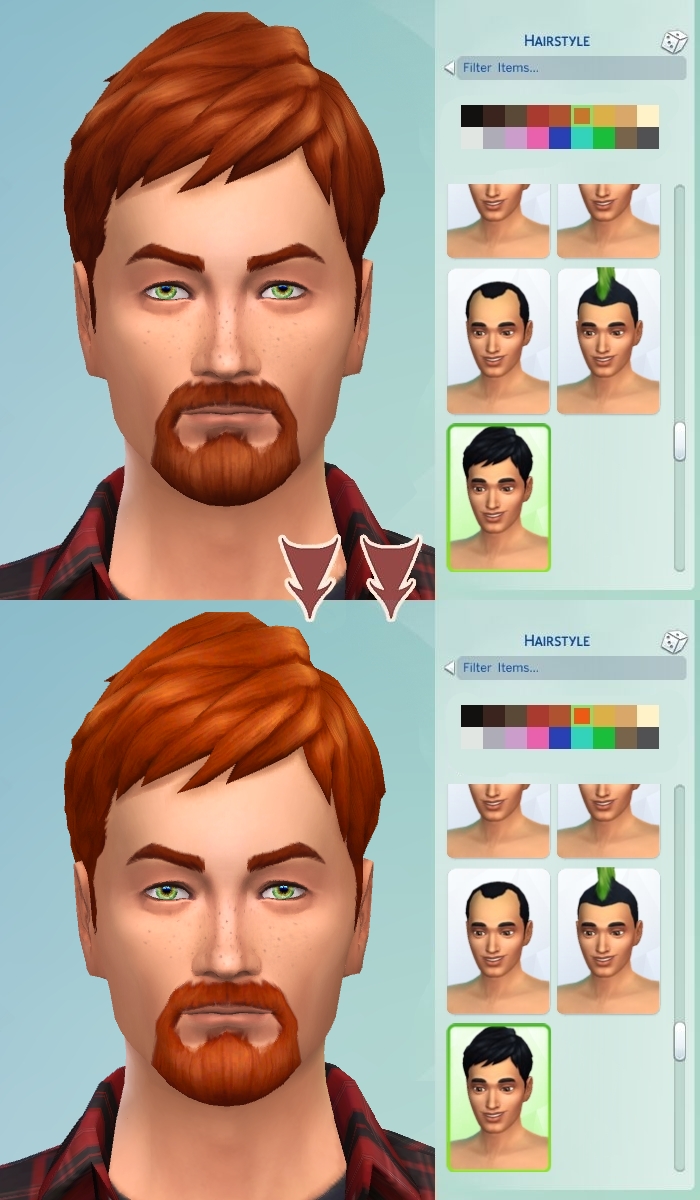 Mod The Sims - Ginger All The Hairs - Male Edition
