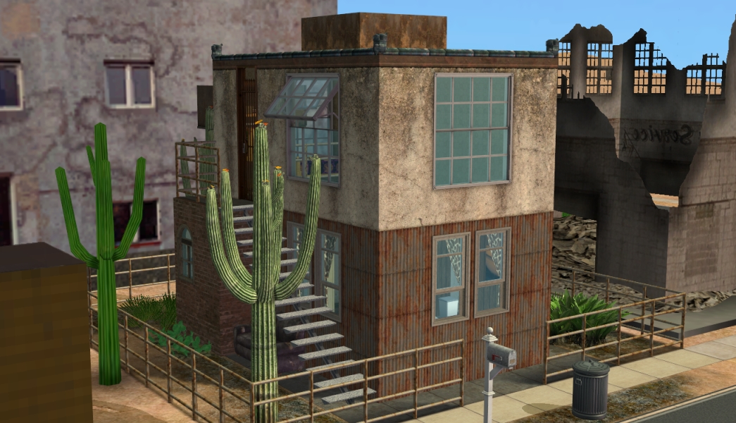 Mod The Sims The Ghost Town Grungy House Set 2