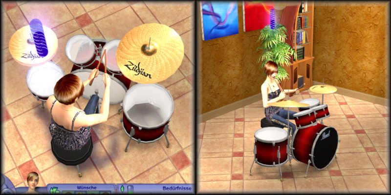 Mod The Sims - Maxis Drum Kit Improvement (GLOBAL MOD version)