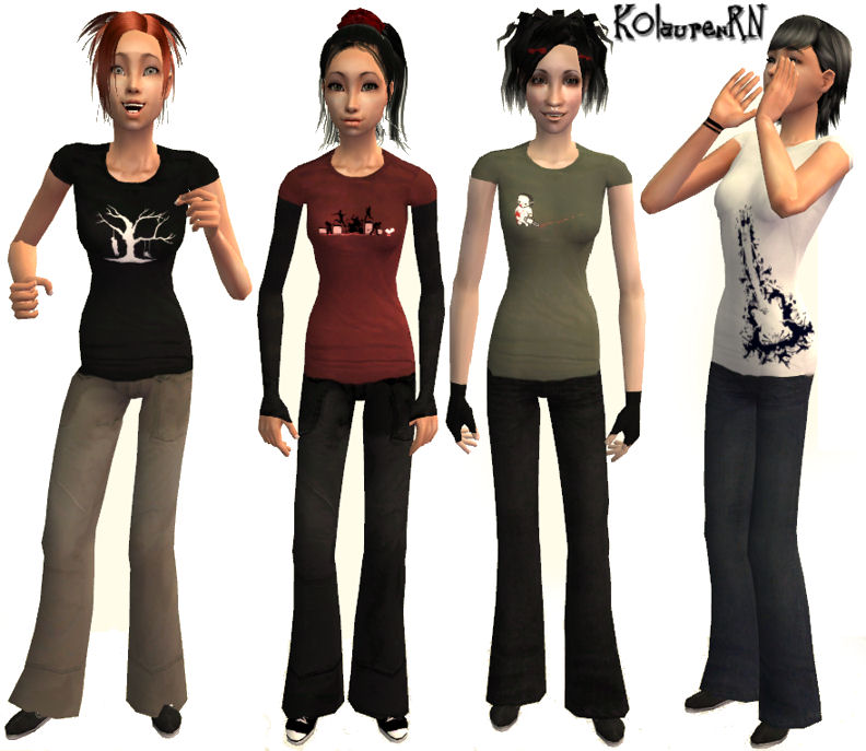 Mod The Sims - Ten Threadless Tees for Teen Girls