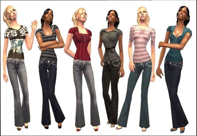 Mod The Sims - Simply Cute 6 Female Outfits