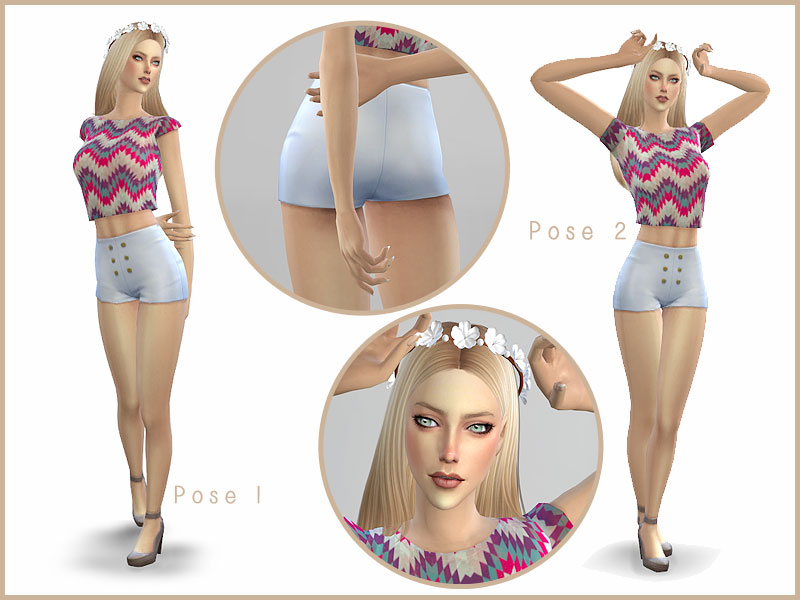 TS4 Poses — Hey, y'all. Here's a little pose pack I made for...