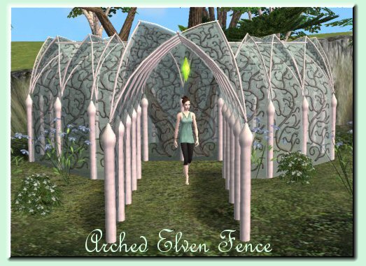 ModTheSims - Elven arched fence