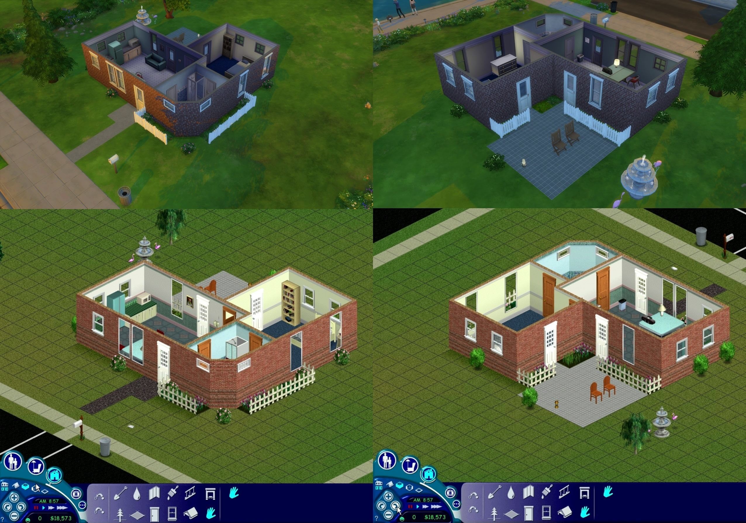 sims 1 houses ideas