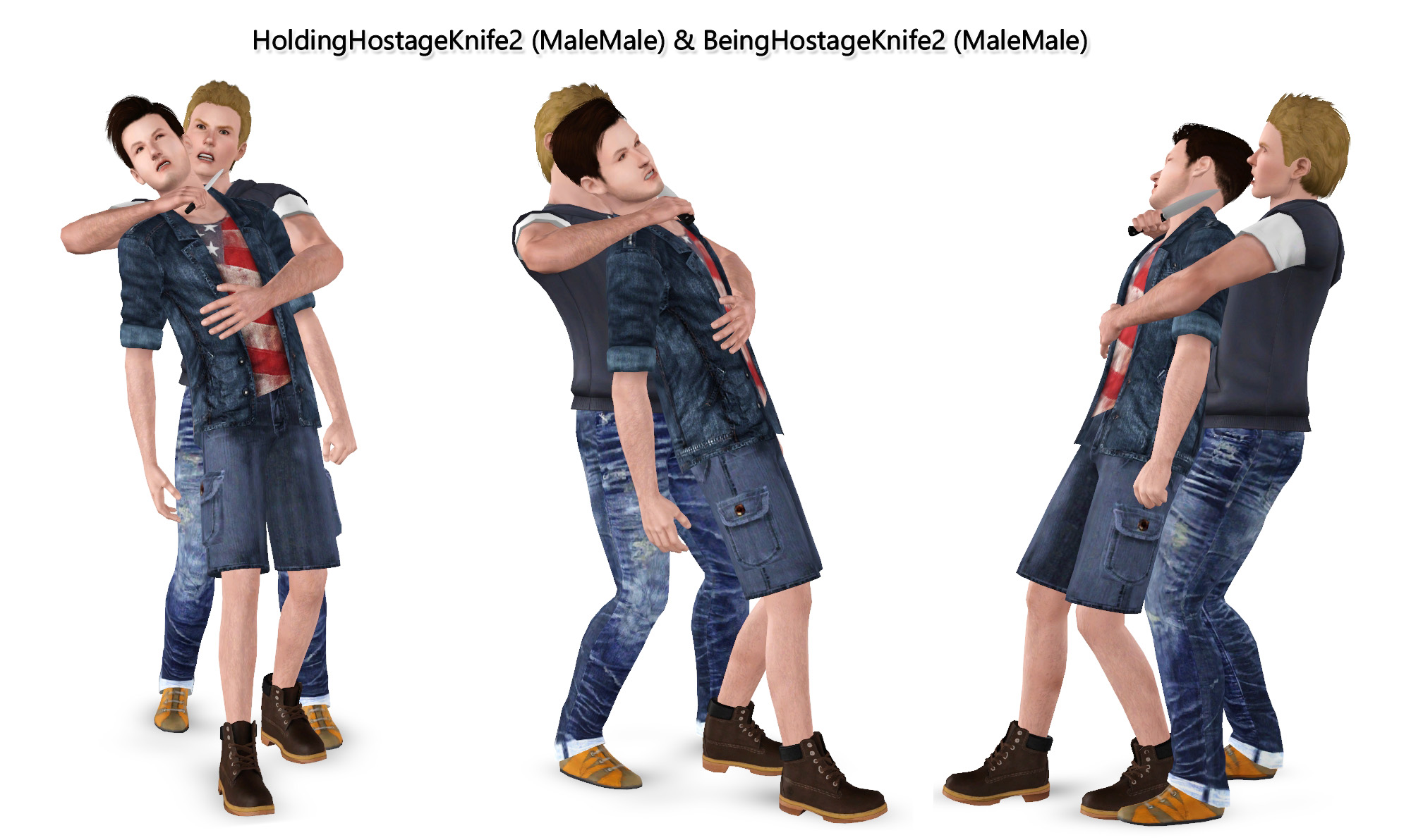 Sims 4 Knife Poses Mod The Sims Hostage With Knife Poses mod the sims hostage with knife poses
