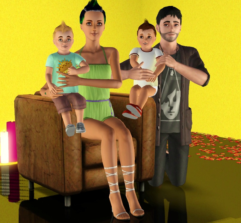 When your out of kids poses, so you settle for a toddler one for family  photo 🤣 : r/Sims4