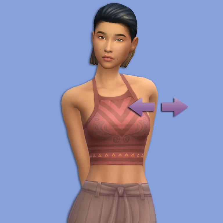 Mod The Sims - Female Chest Depth and Width Slider (UPDATED 20th July 2022)