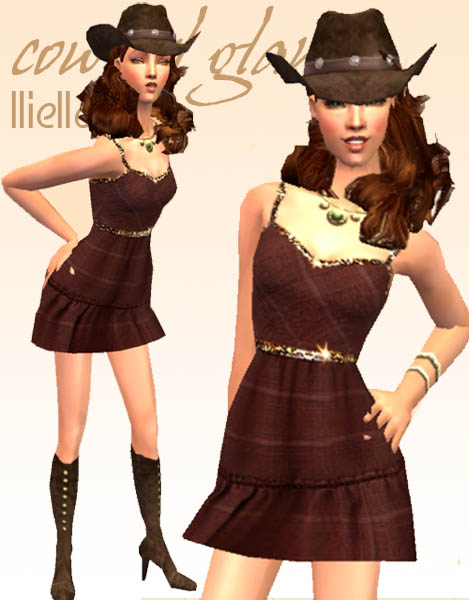 Mod The Sims Cowgirl Glammix And Match Tops And Bottomsby Lliella