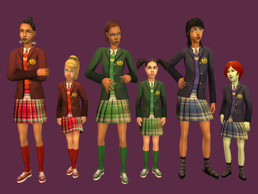 the sims 4 custom content school uniform -pintrest