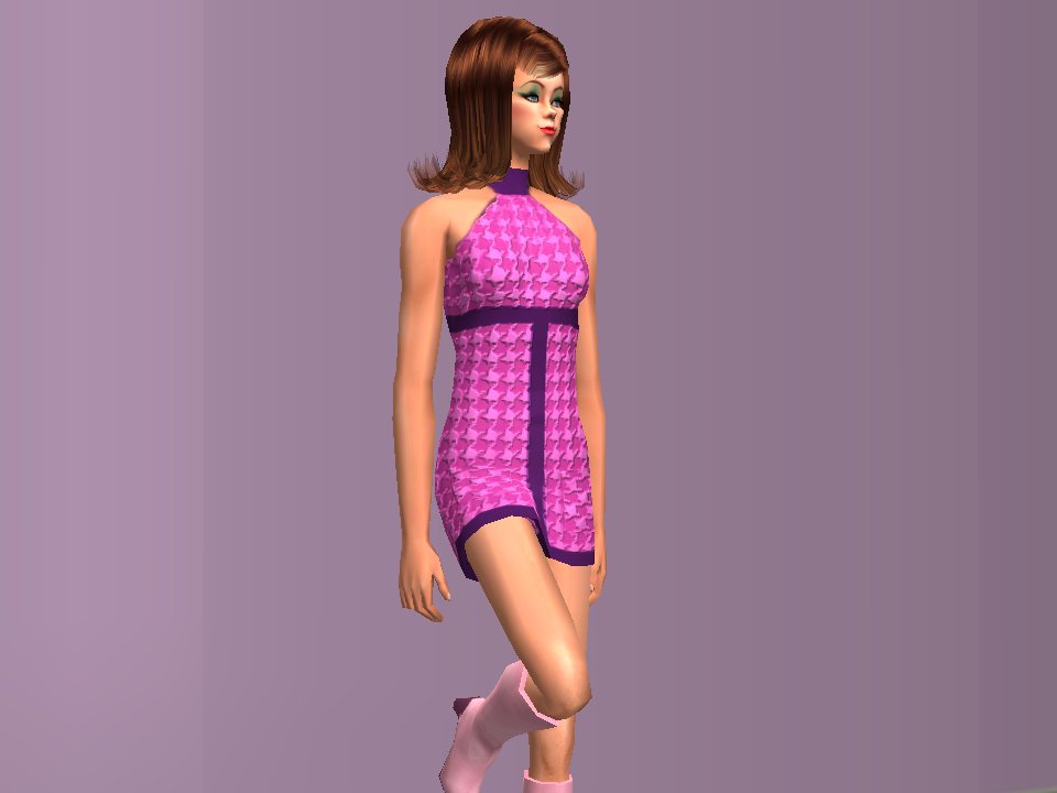 960px x 720px - Mod The Sims - 60s Go-Go Dress recolor 1