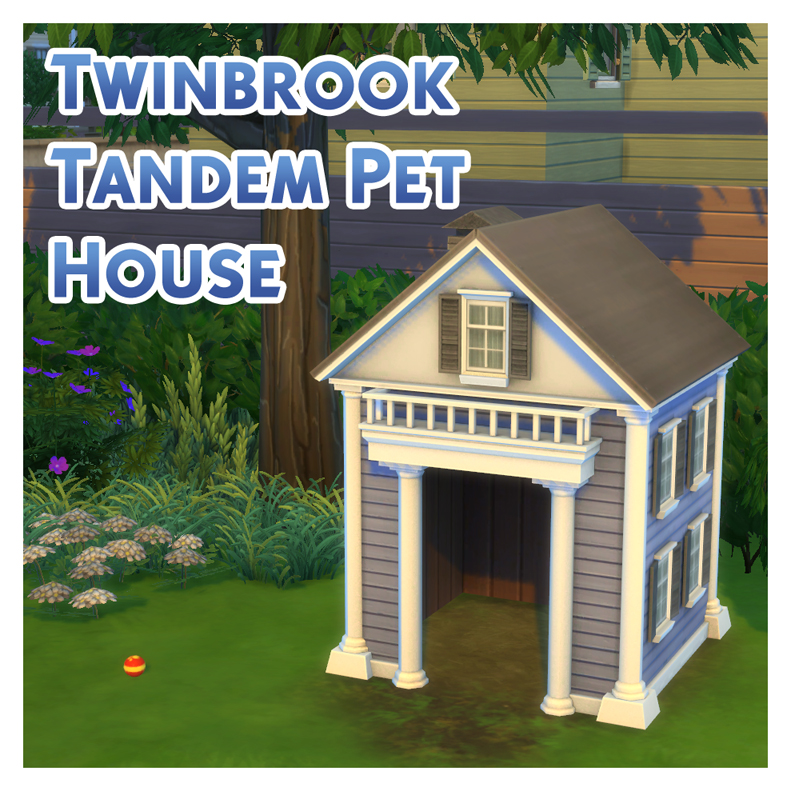 Mod The Sims Ts3 Ts4 The Twinbrook Tandem Pet House Vrogue