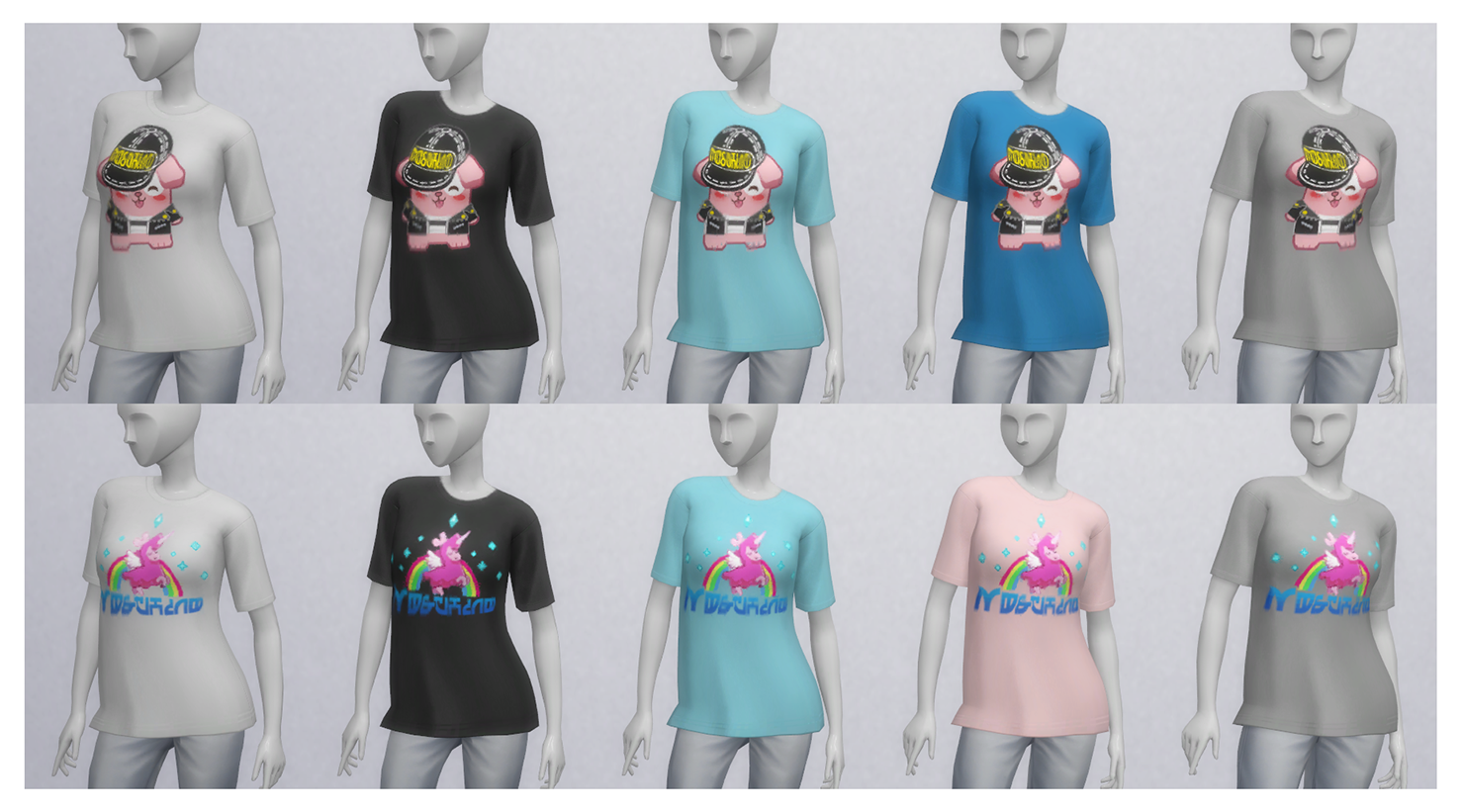KChan Sims  Moschino t shirt, Sims 4 clothing, T shirt