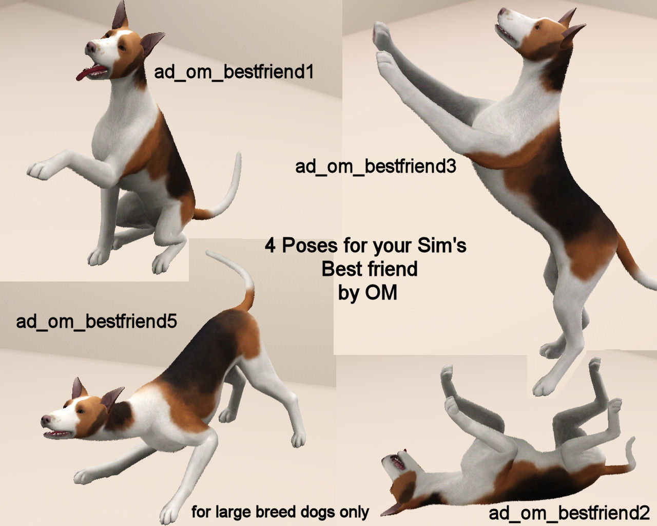 Mod The Sims Best Friend Pose Pack For Dogs