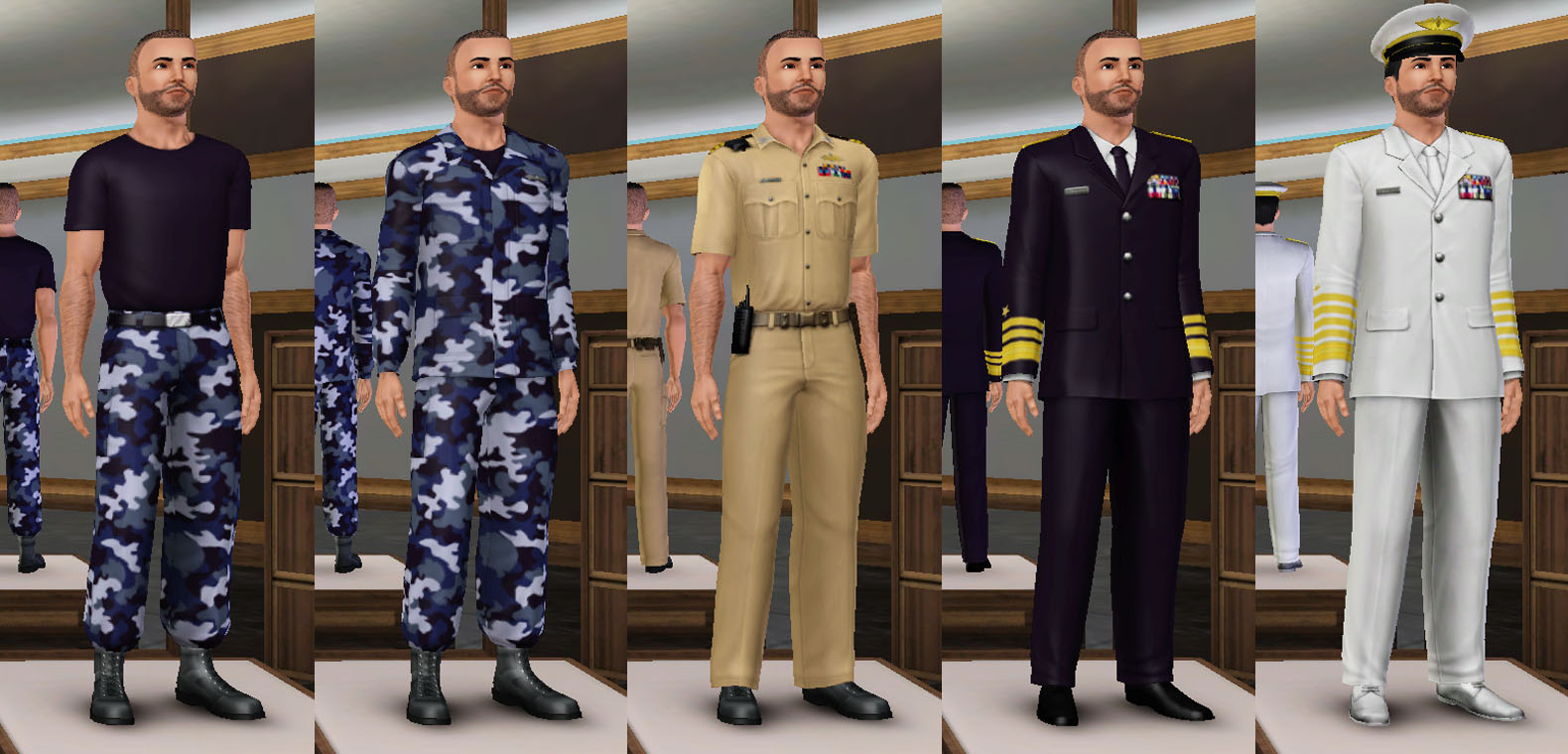 Mod The Sims The Navy Officer Career With Mass Effect References