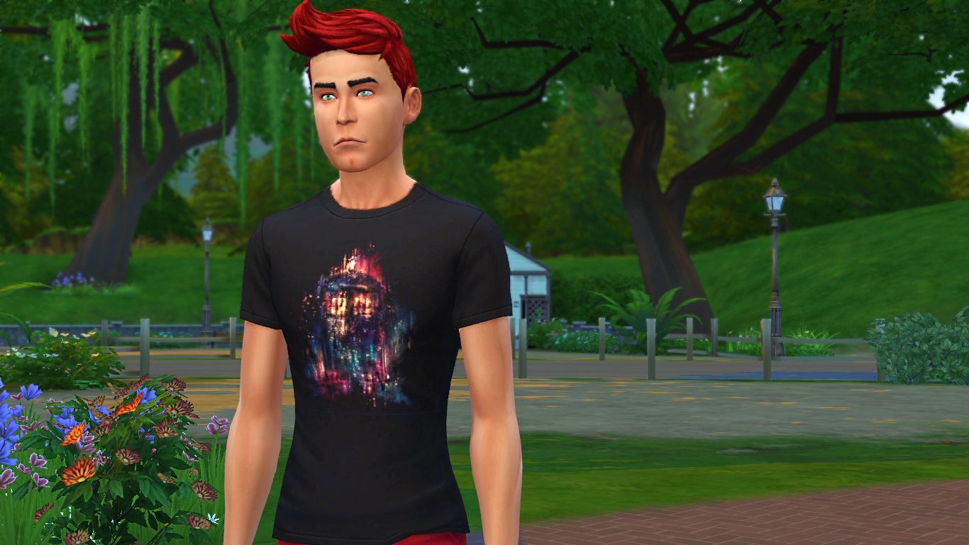 Mod The Sims - 5 Adult Male Graphic Tees