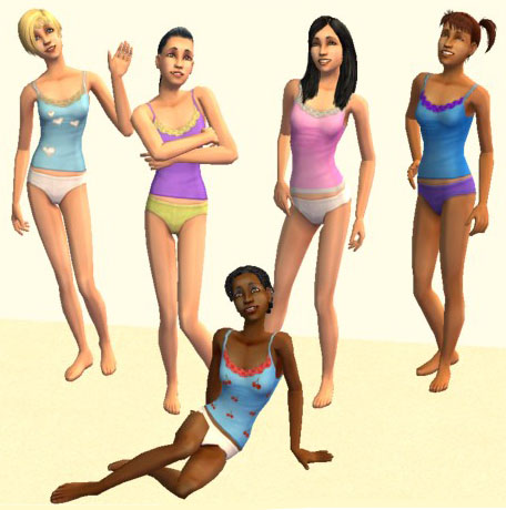 Mod The Sims - Undies for Teens with TSS Textures