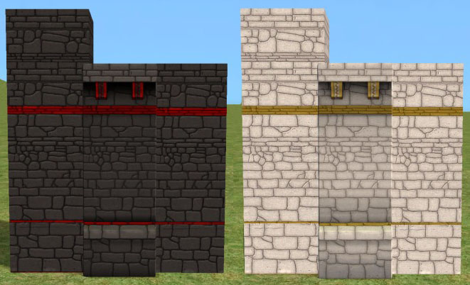 minecraft medieval castle wall