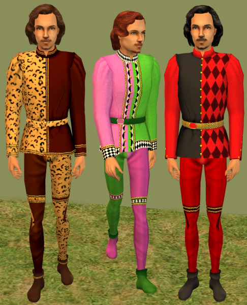Mod The Sims Medieval And Renaissance Doublets And Hose In Flamboyant Style