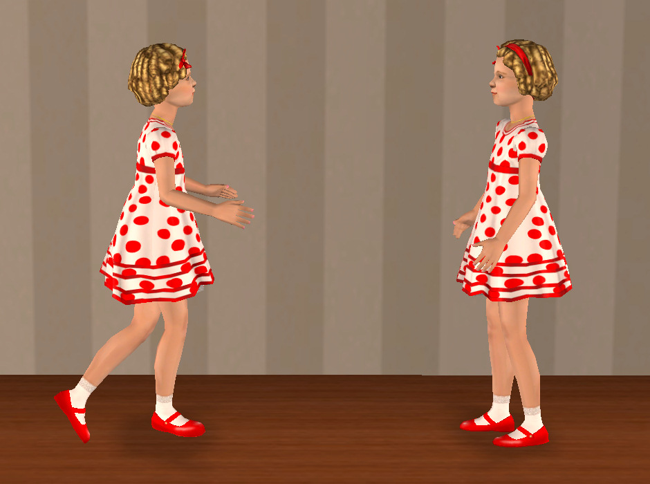 Mod The Sims - Shirley Temple Doll Sculptures in Two Poses