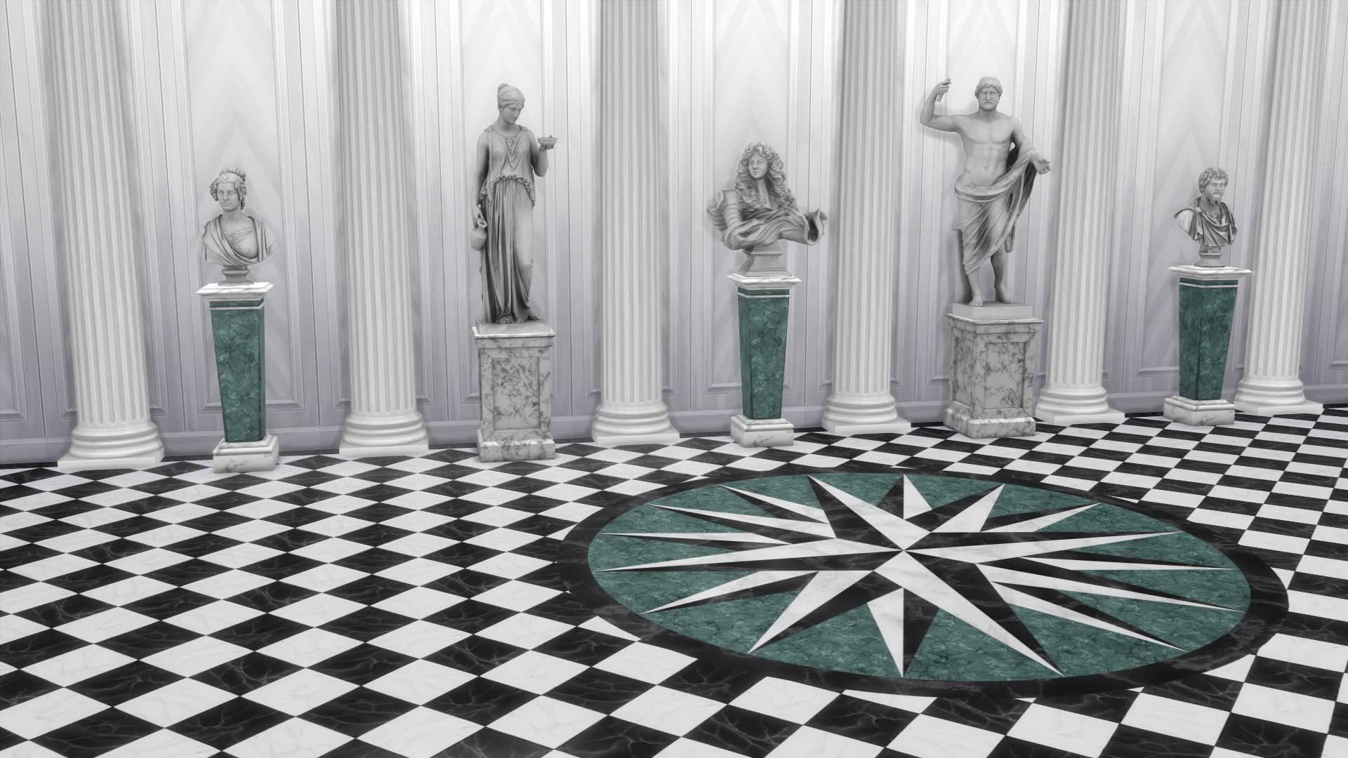 Mod The Sims Marble Compass Rose