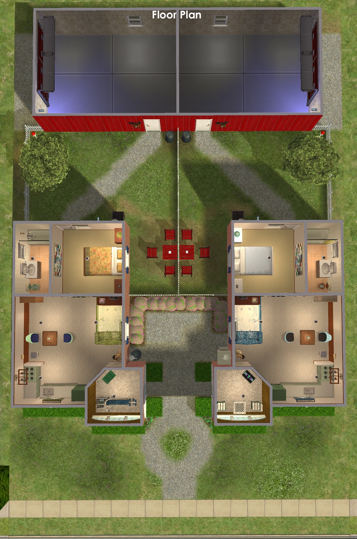 Mod The Sims Sessoms Street Duplex Two 1Bed/1 Bath Apartments