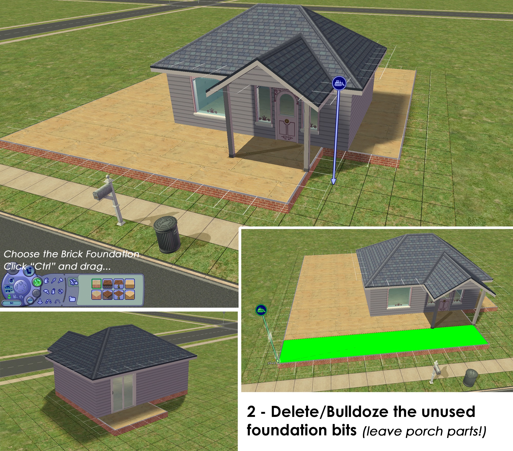 Mod The Sims 2Step Foundation DIY Starter Pack 10 Larger Maxis