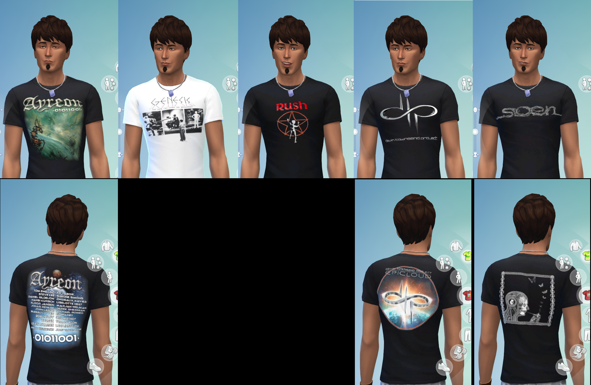 Mod The - ProgRock t-shirts for Teen-Elder Male & Female Sims