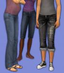 Mod The Sims - Aikea, HappySim, Sentate Pants as Maternity, with Curvy ...