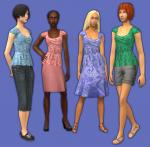 Mod The Sims - MESH + 37 belted shirts and tanks (Cat, needlecream, and ...