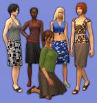 Mod The Sims - MESH + 35 Swishy Skirts with 4 Shoe Styles