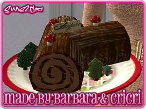 Tronchetto Di Natale Wiki.Mod The Sims Tronchetto Di Natale Christmas Log Cake