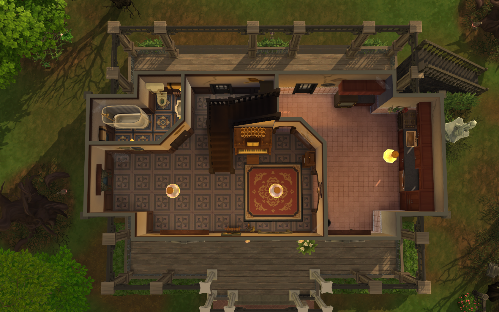 Mod The Sims - Ever After Oaks (No CC) - The Sims: Makin