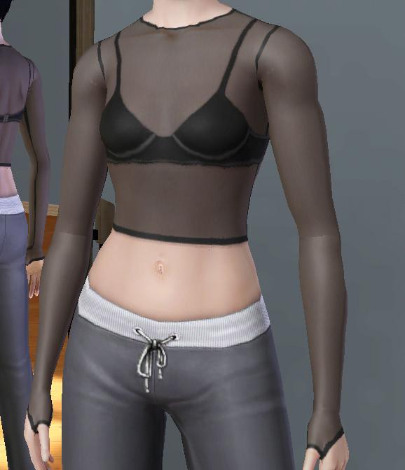 Medfølelse Mastery styrte Mod The Sims - Mesh and Fishnet Tops as Accessories